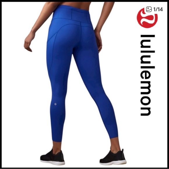 lululemon athletica Pants - 👉🏼LIKE NEW👈🏼 Lululemon Fast & Free 7/8 tight Legging in Jetstream Blue